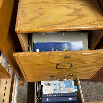 lot 257- (2) filing cabinets with key and contents