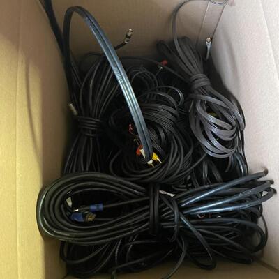 lot 264- Misc. cords including HDMI, HVAC, RCA, etc.