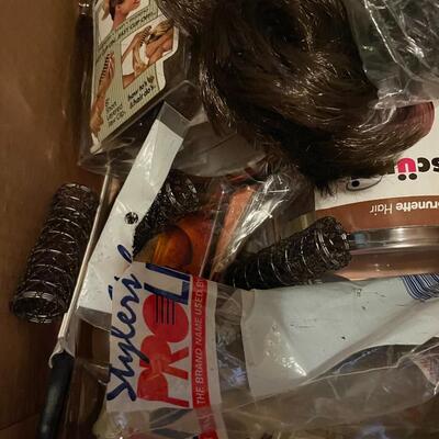 lot 266- box of misc. beauty supplies
