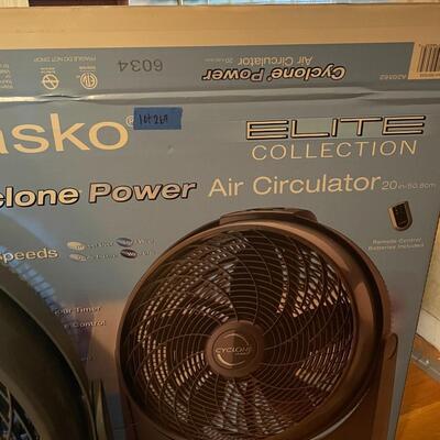 lot 269- Lasko cyclone power fan with box