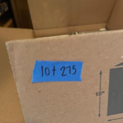 Lot 275- (3) Boxes of DVD's and CD's
