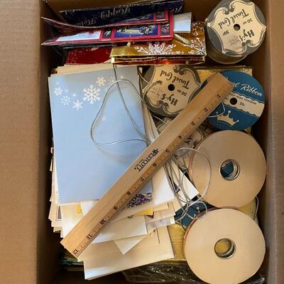 Lot 277- Box of misc. gift supplies