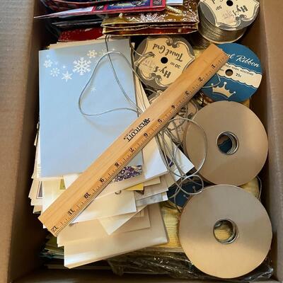 Lot 277- Box of misc. gift supplies