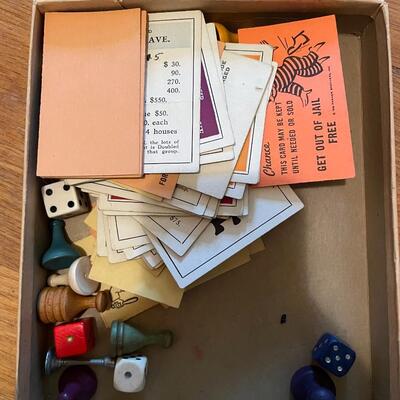 Lots 279- Vintage Monopoly Pieces