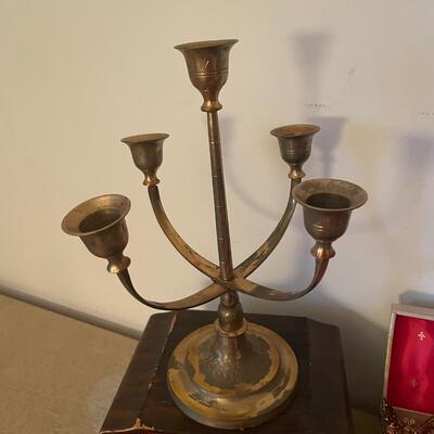 Lot 280- Lots of jewelry, candelabra, misc.