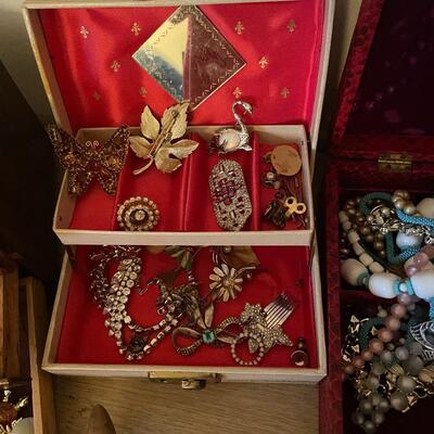 Lot 280- Lots of jewelry, candelabra, misc.