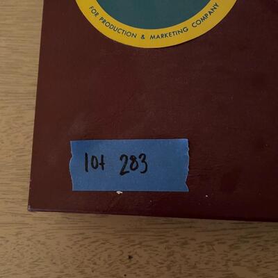 Lot 283- Vintage scrabble game and magnifying glass