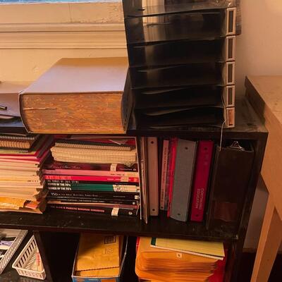 Lot 288- Long bookshelf with all contents. 