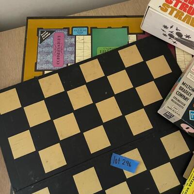 lot 296- lot of vintage games