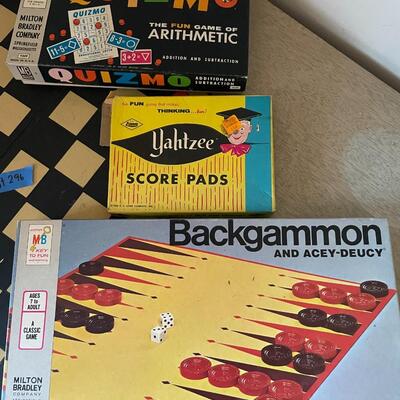 lot 296- lot of vintage games