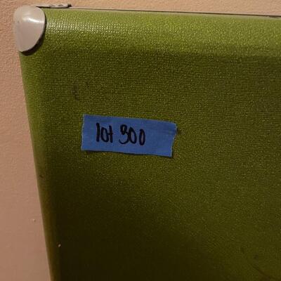 lot 300- (2) mid century modern fold up tables