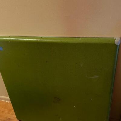 lot 300- (2) mid century modern fold up tables