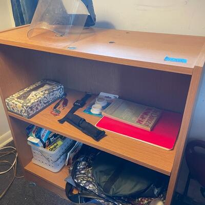 lot 301- bookshelf with contents