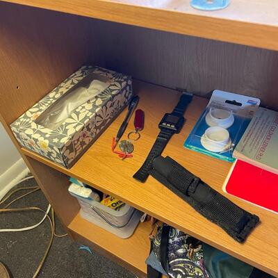 lot 301- bookshelf with contents