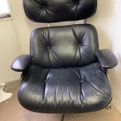 354 Selig Mid-Century Chair  & Matching Ottoman 