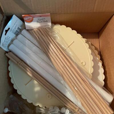 lot 310- salt and pepper shakers, cake decorating items, toys, etc.