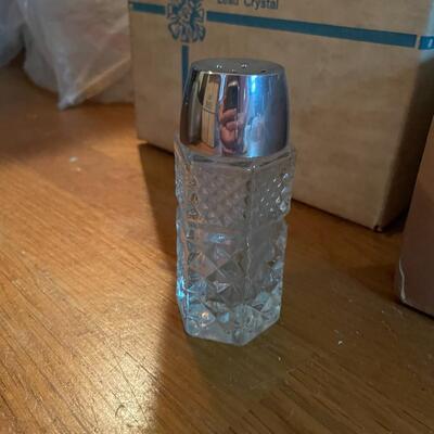 lot 310- salt and pepper shakers, cake decorating items, toys, etc.