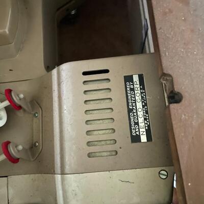 lot 320- antique mid century modern sewing machine Nelco corp.