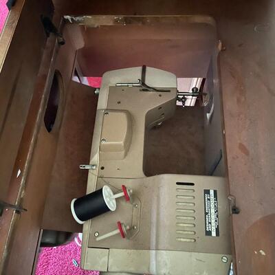 lot 320- antique mid century modern sewing machine Nelco corp.