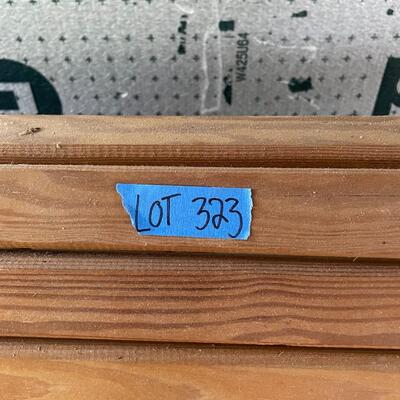 lot 323- mid century modern Swinging bench (must remove yourself!)