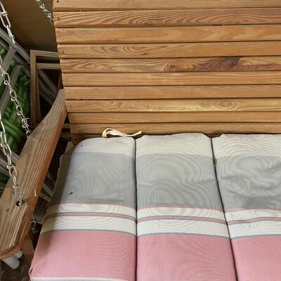 lot 323- mid century modern Swinging bench (must remove yourself!)