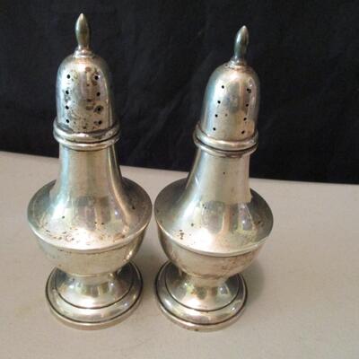 Vintage Weighted Sterling Silver Salt and Pepper Shakers