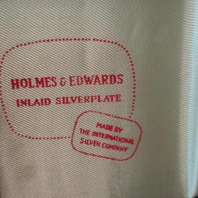 Vintage Holmes and Edwards Flatware Set with Cabinet