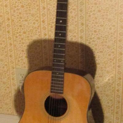 Vintage  Dreadnaught Takamine Acoustic Guitar Model F-340 with Hard Case