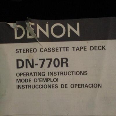 Vintage Denon 770-R Dual Cassette Deck and dbx Project 1 Spectral Enhancer Rack Mounted in SKB Road Case