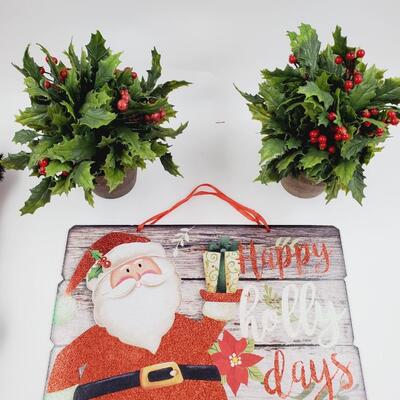 CHRISTMAS TINSEL SIGN, SANTA SIGN AND MORE CHRISTMAS BUNDLE