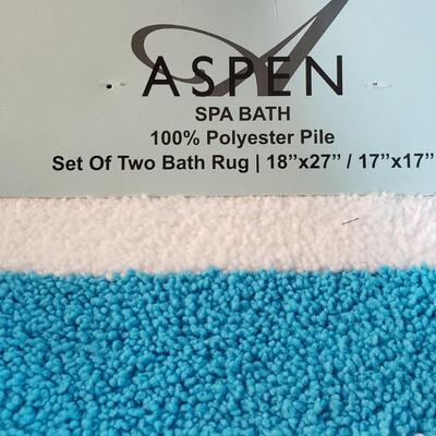 91 - Turquoise Bath Rugs