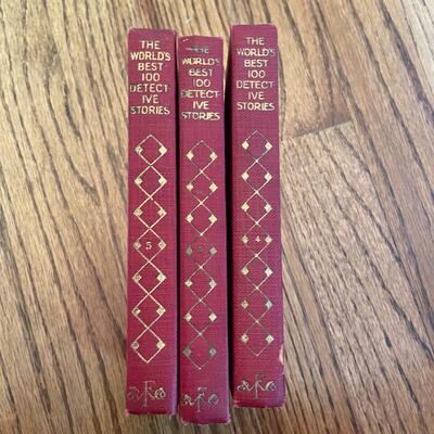 LOT 97 - World's Best Detective Stories, Vols. 4, 5, 9, Vintage (3 books), 1929