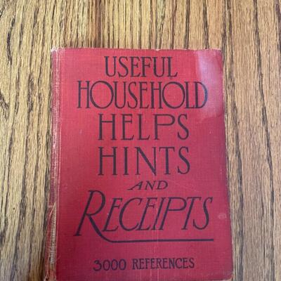 LOT 99 - Household Themed Books, Vintage (5 books), 1873-1940