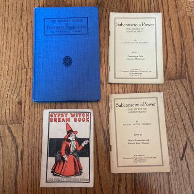 LOT 104 - Personal Magnetism Theme Books, Vintage (4 books), 1914-1926