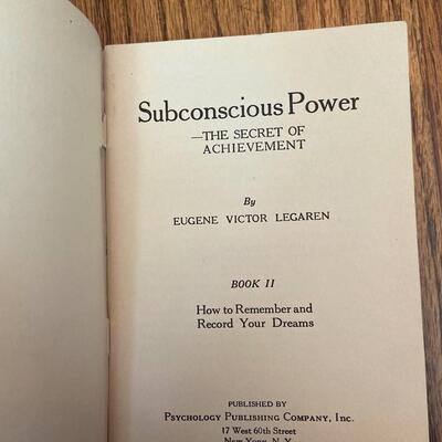 LOT 104 - Personal Magnetism Theme Books, Vintage (4 books), 1914-1926