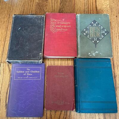 LOT 108 - Christian and Catholic Theme Books, Vintage (6 books), 1880-1936