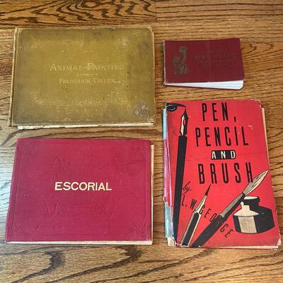 LOT 111 - Art Theme Books, Miscellaneous, Vintage (4 books), 1884-1947