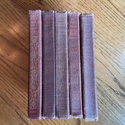 LOT 114 - Classic Literary Works, Vintage (5 books), 1923 - Hawthorne, Stevenson and more