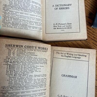 LOT 116 - Language & Writing Books, Vintage (4 books), 1924