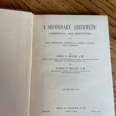 LOT 117 - Antique Arithmetic Books (5 books)