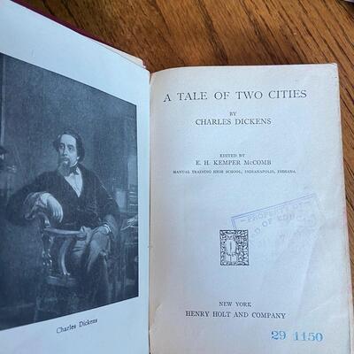 LOT 118 - Classic English Authors, Vintage (9 books), Dickens, Hawthorne, Cooper and more