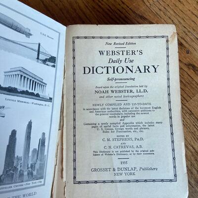 LOT 119 - Webster Dictionaries, Vintage (4 total), 1892-1965