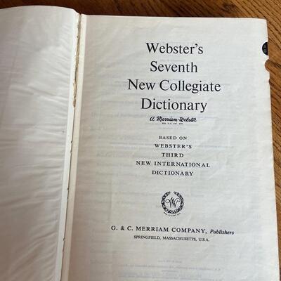 LOT 119 - Webster Dictionaries, Vintage (4 total), 1892-1965