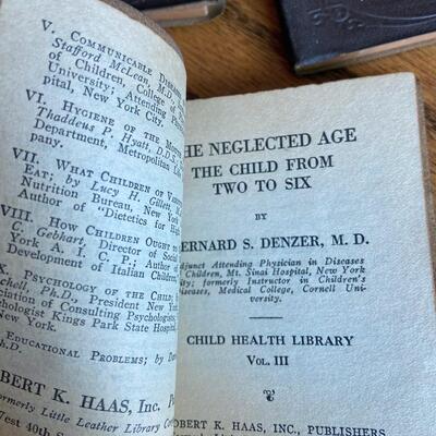 LOT 125 - Child Health Library, Vintage Mini Books (10 books), 1924
