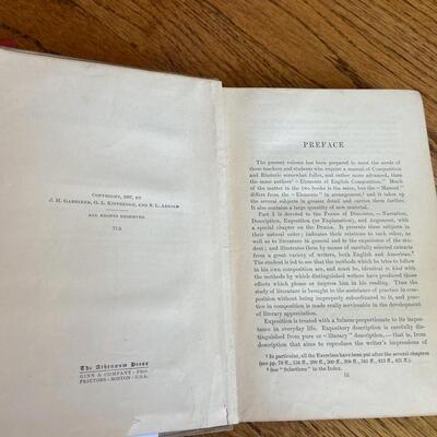 LOT 127 - Antique Writing Theme Books (2 books), 1907-1929
