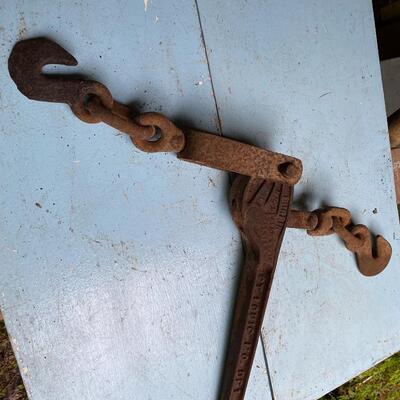 Antique cast iron caulking hoist/come-along