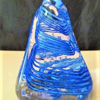 Hand Crafted Decorative Glass Paperweight-3 1/2