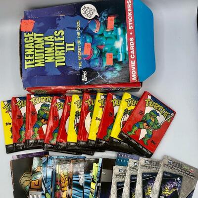 Vintage TMNT Topps Unopened Trading Card Lot