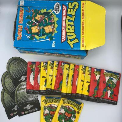 Vintage TMNT Topps Unopened Trading Card Lot