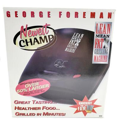 GEORGE FOREMAN LEAN MEAN FAT REDUCING GRILLING MACHINE-NEWEST CHAMP
